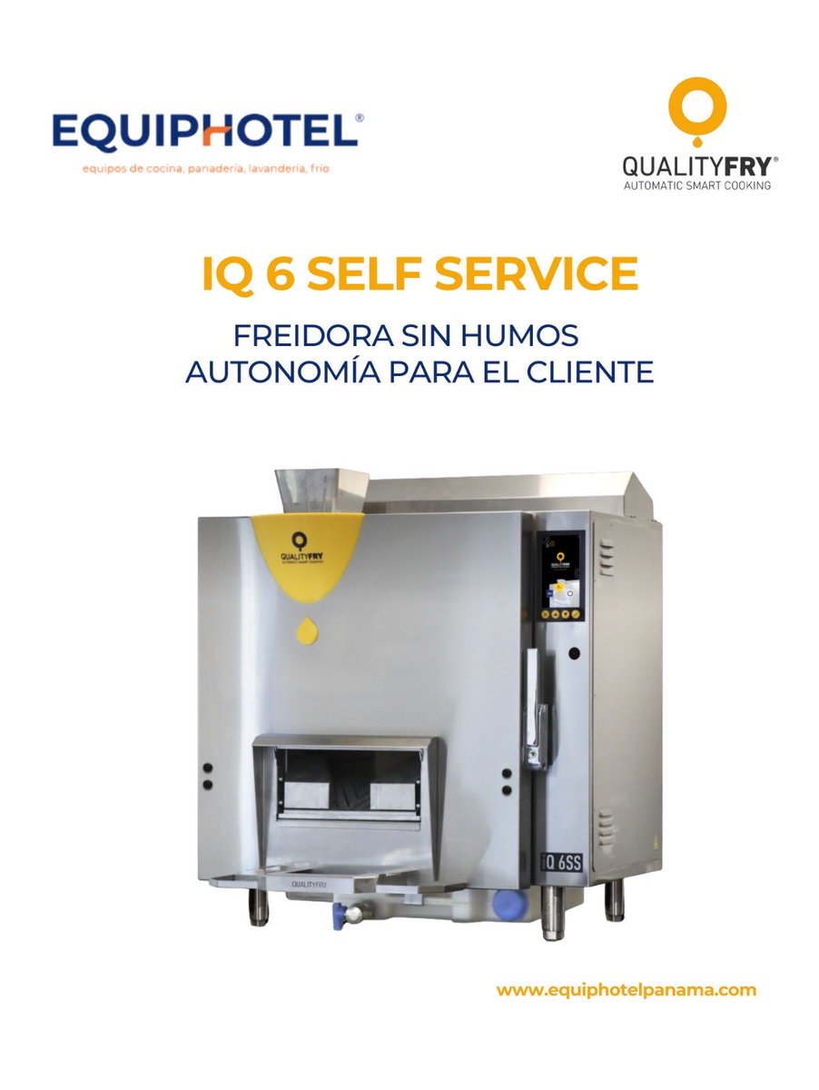 EquiphotelP's tweet photo. ¿Y si tu cocina pudiera atender sola? 🍟
Con la iQ 6 Self Service, tus clientes disfrutan de una experiencia de autoservicio rápida, segura y sin humos. Menos costes operativos, más eficiencia y una nueva forma de vender. #qualityfry #equiphotelpanama💙 https://t.co/p5051wCVhV