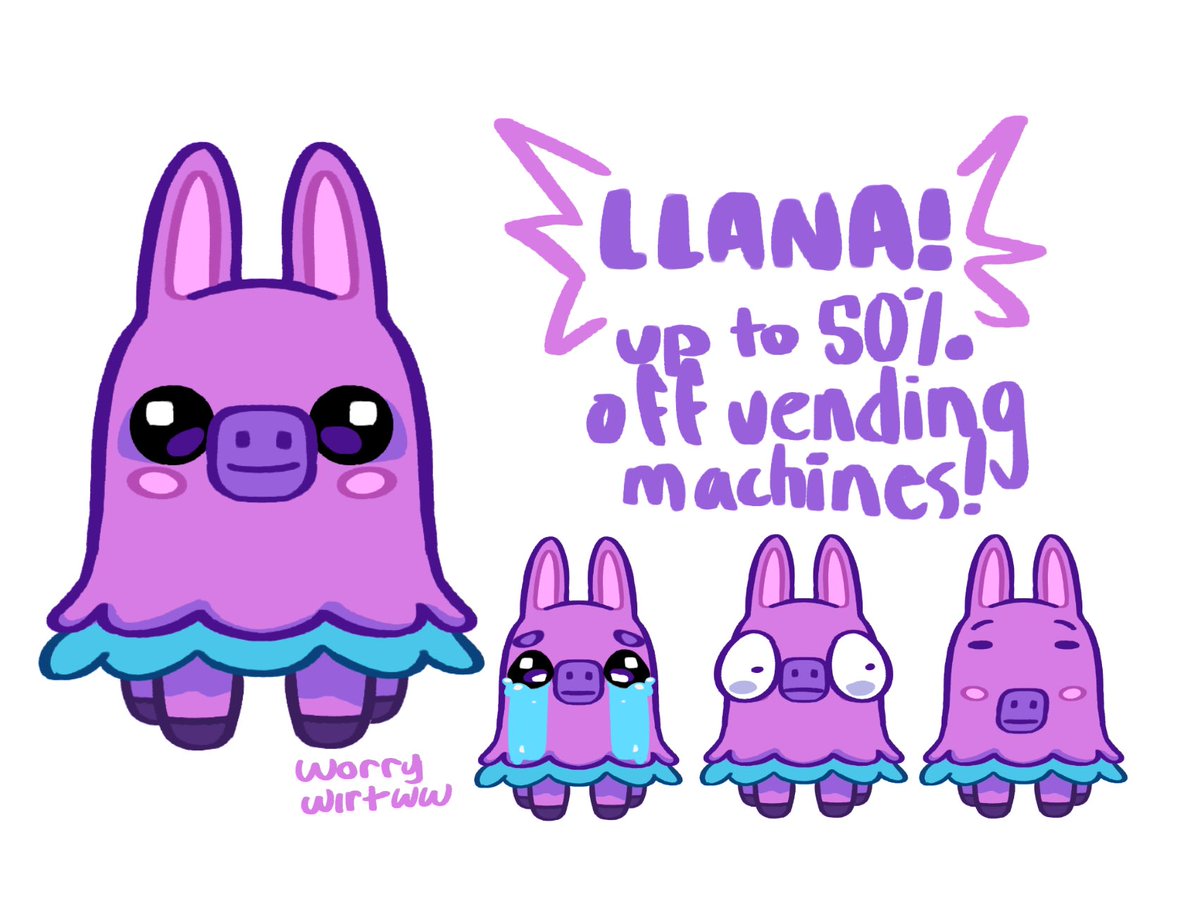 worrywirtWW's tweet photo. my last minute #designasprite concept!!! llana but real https://t.co/Z4FBVIp7Pi