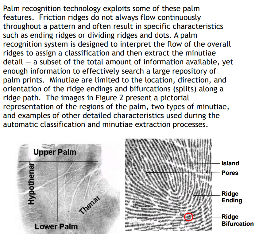 revenant_MMXX's tweet photo. The FBI has public documentation on how palm print recognition works. It is very much identifying information and is a form of deanonymization. I just cancelled premium, btw, you fucking liar. https://t.co/o5cbZeu03c