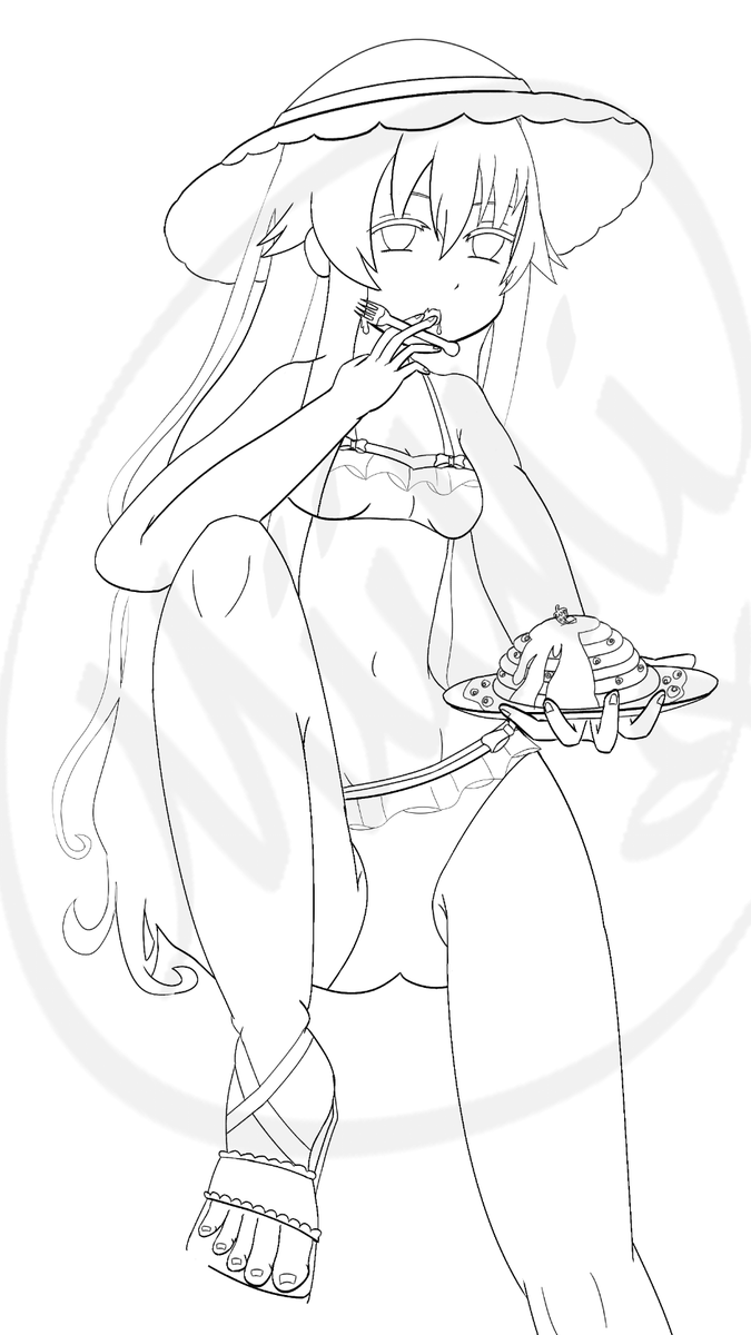 Draw_With_Mi's tweet photo. SFW Summer Altina Orion illustration WIP #2
Tried a unique relaxing summer pose for her. What do you think of the full pose? Rendering WIPs coming soon! Pancakes please 🥞
#Altina #AltinaOrion https://t.co/mRiq3DoUnY
