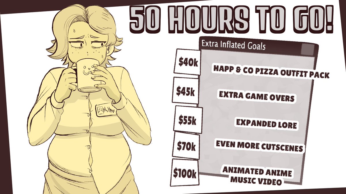StudioBigBun's tweet photo. Heads up! 

The Kickstarter Campaign for Frankie's Funhouse will be coming to a close SOON! 

➡️At July 3rd, 4pm EST!  

After this point, most pledges and all add-ons will be locked. You will still be able to late pledge for a copy of Chapter 1, as well as the Collector's Edition. 

Be aware that the Collector's edition will go up in price after the campaign formally ends!