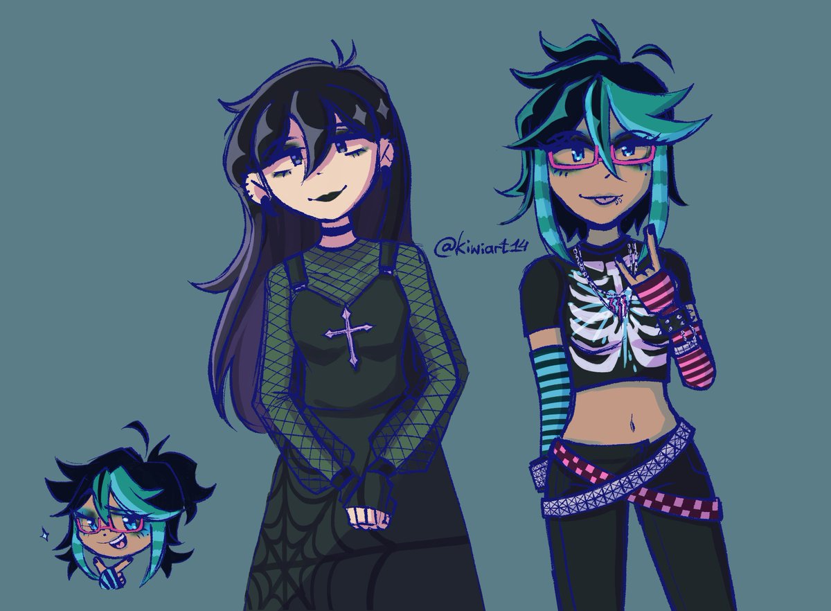 kiwiart14's tweet photo. my OC Nikki in Emori au ft. Emori Mari (i love her so much)
Emori au by @shrimperini
#omori #emori https://t.co/TsiDeqMs2G