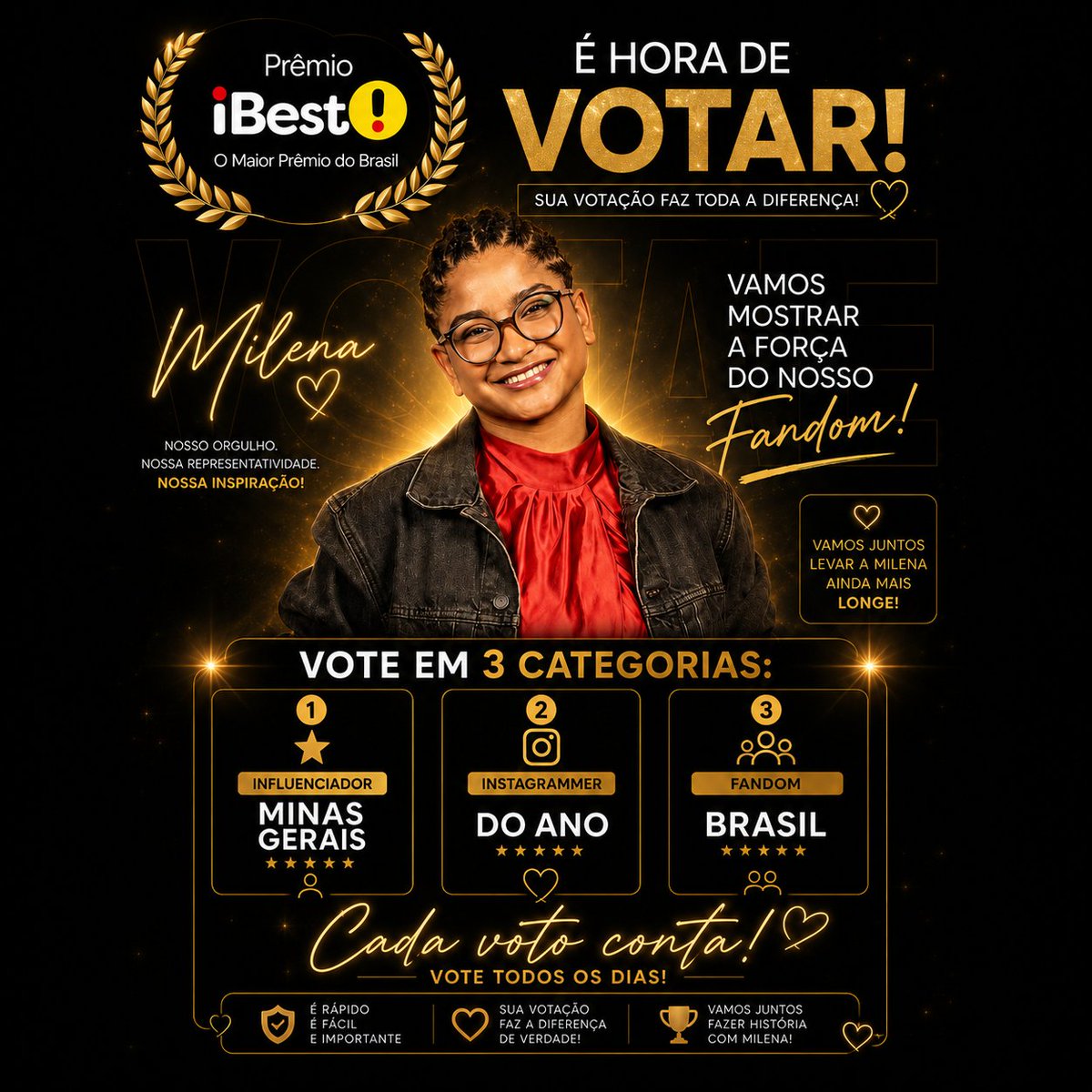 Amazinglife2024's tweet photo. Vamos lá pessoal! Quem ainda não votou, a hora é agora, let's go... Que está lindo de ver.✨🤎☺️

🔗https://t.co/bQ4fkSFYb2

🔗https://t.co/bQ4fkSFYb2

🔗https://t.co/1nr06I7evE https://t.co/e9Ki4ICEKE