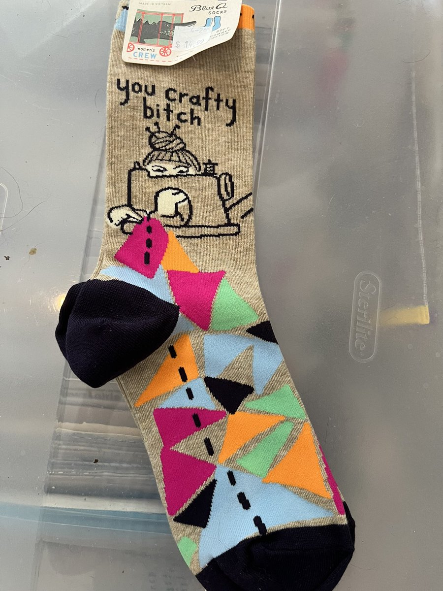 kmk1072's tweet photo. @BraddrofliT Well, my grandchildren just gave me new socks… https://t.co/CYUVPlDfZ0