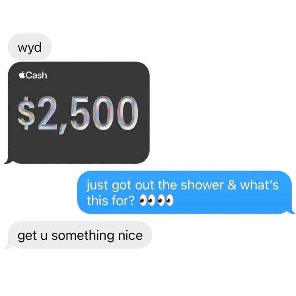 herdiary_xo's tweet photo. Type of energy I need 🤪💸 https://t.co/fOy4XlVUfy
