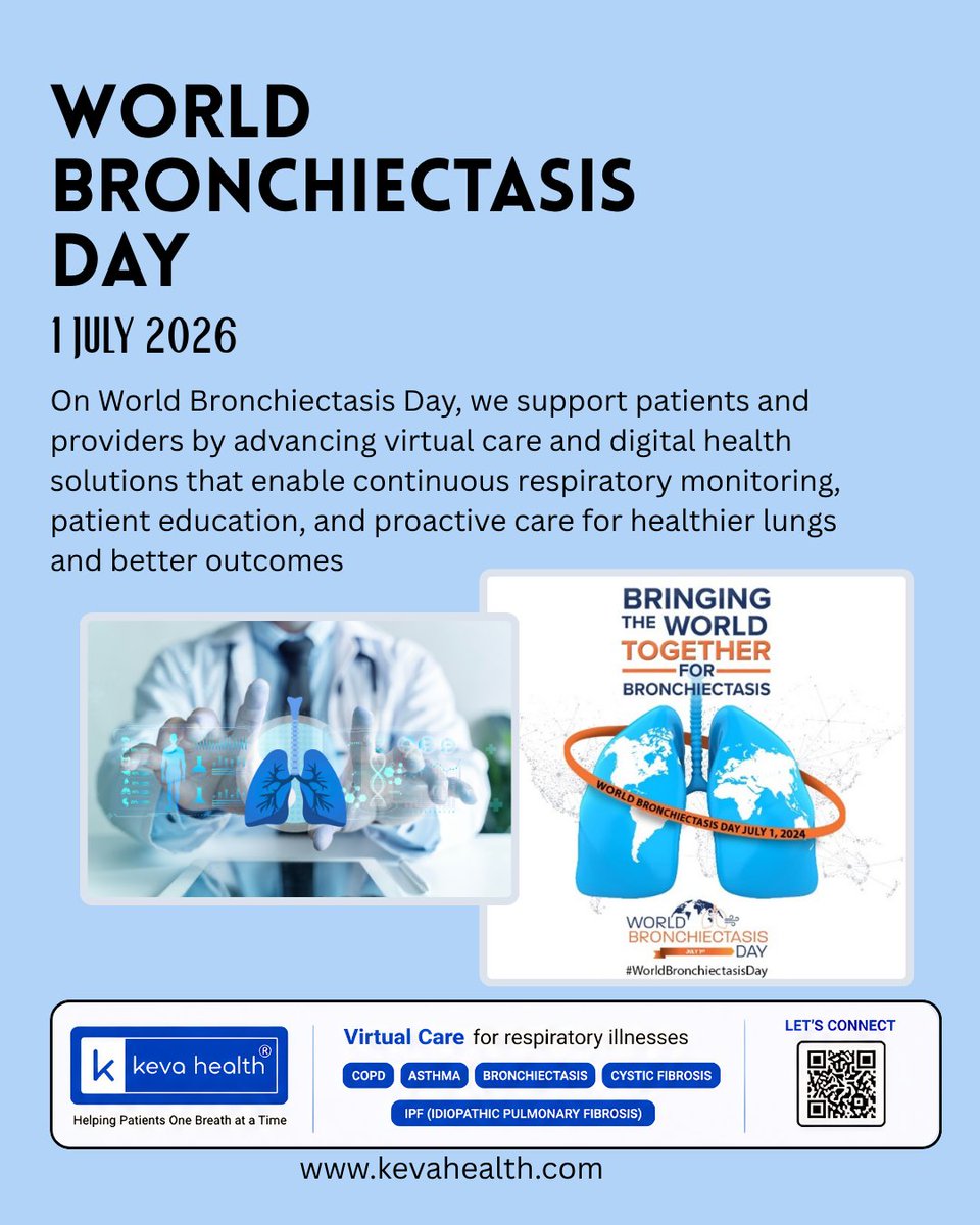 kevahealth's tweet photo. #WorldBronchiectasisDay2026
Every patient deserves proactive, connected respiratory care.@kevahealth supports providers with #virtualcare solutions that enhance patient engagement and education.
🔗 https://t.co/DR1Z9oTFnr
📧 info@kevahealth.com

#LungHealth #DigitalHealth #rpm https://t.co/Ok5XoYksRD