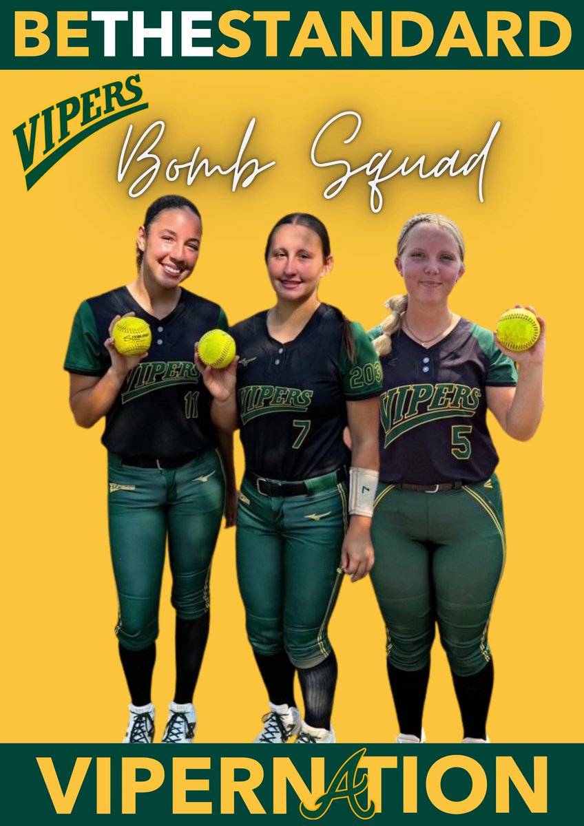 AtlantaVipers29's tweet photo. Day 1 Colorado IDT. We went 1-1 with a very close loss (6-5), just need a little fine tuning but the girls played amazing. We were strong at the plate ending with a .395 batting average. For the day. Lots of ball to play. Shoutout to our trio bomb squad. 💣were dropped and they all were nukes. 

Back at it again tomorrow. #coloradoIDT #atlantavipers #bethestandard @LaciJordan2029 @drhutchens7 @EllasynM2011