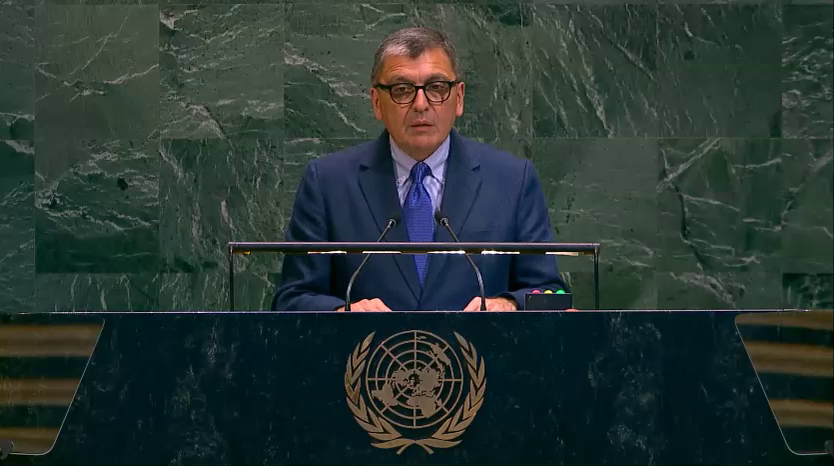 AzmissionUN's tweet photo. At the UN General Assembly plenary meeting on the UN Global Counter-Terrorism Strategy, held on 1 July 2026 at UN Headquarters, Amb. Tofig F. Musayev, Permanent Representative of the Republic of Azerbaijan to the United Nations, reaffirmed Azerbaijan's unequivocal condemnation of terrorism in all its forms and manifestations and its unwavering commitment to the global fight against terrorism.

He stressed that strict compliance by all States with their international counter-terrorism obligations remains essential to ensuring that their territories are not used for terrorist, separatist or other related activities. He also underscored the importance of holding perpetrators of terrorist acts accountable, as well as maintaining continued solidarity with and support for victims and survivors of terrorism and affected States.