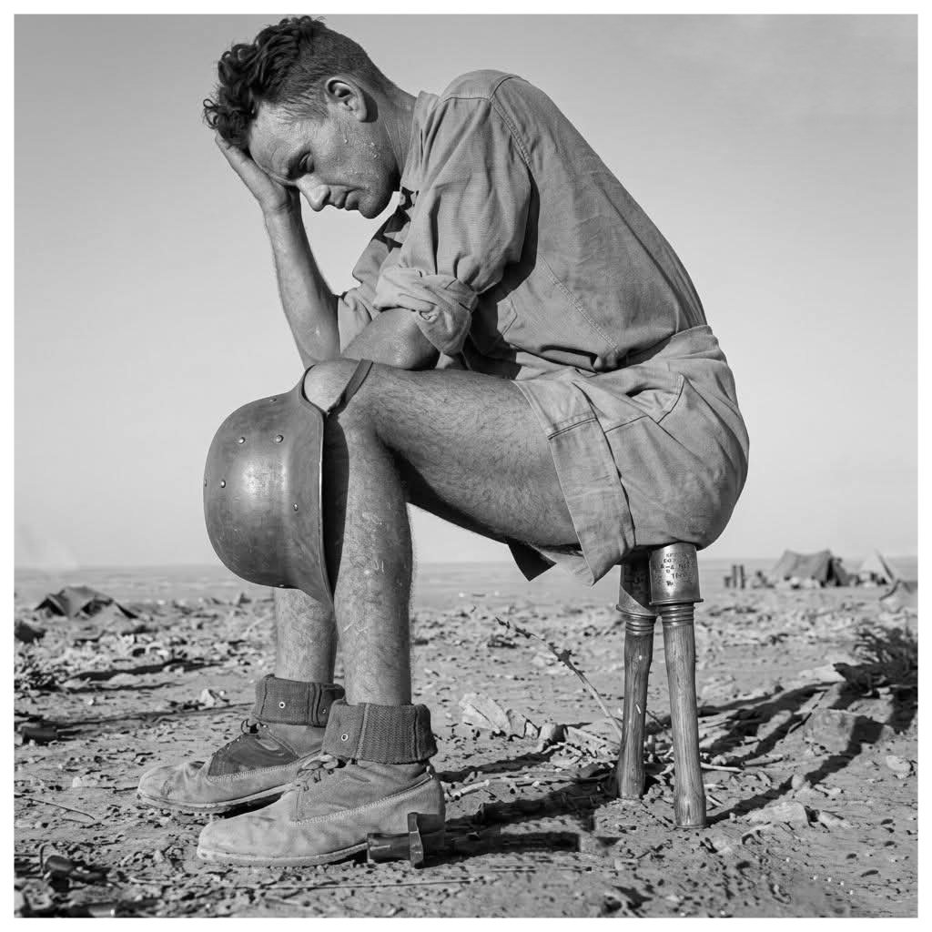1939Germania's tweet photo. Soldados exhausto perteneciente al Cuerpo Expedicionario Alemán en África o Afrika Korps. https://t.co/oX5svCOhAd