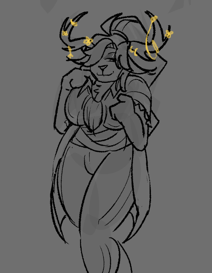 KeterWorker's tweet photo. attack 1: Kay and regent for @ket_overkill 
azula warm up doodle https://t.co/KHYnwmkANb
