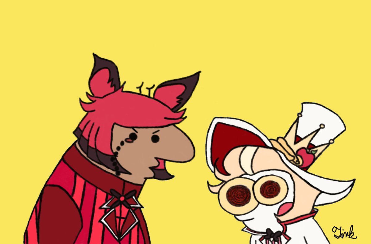 AngyBoi8's tweet photo. It’s not June anymore, but here’s a late Pride Month piece of RadioApple as one of the most iconic queer couples in television history! #radioapple #bambilu https://t.co/7XTC5zZ4Zg