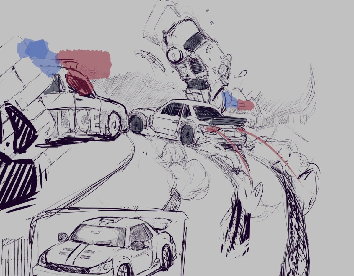 eno_ilupo's tweet photo. Sifting through some old studies I did, some car doodles, I love older NFS game cop chases and stuff, Most Wanted babyyy WOOO https://t.co/oJhxCdQ9dj