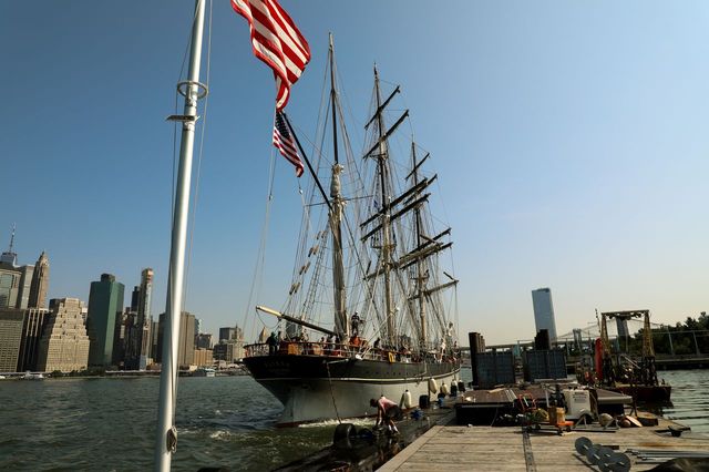 BillBishopKHOU's tweet photo. The 1877 Tall Ship Elissa has successfully completed her voyage to New York arriving ahead of America250 and Sail4th 250 celebrations.  The Elissa set sail for New York Harbor - first time in nearly 40 years - on June 10th from Galveston. 
Credit:  Galveston Historical Foundation https://t.co/u2XHxDNxmx