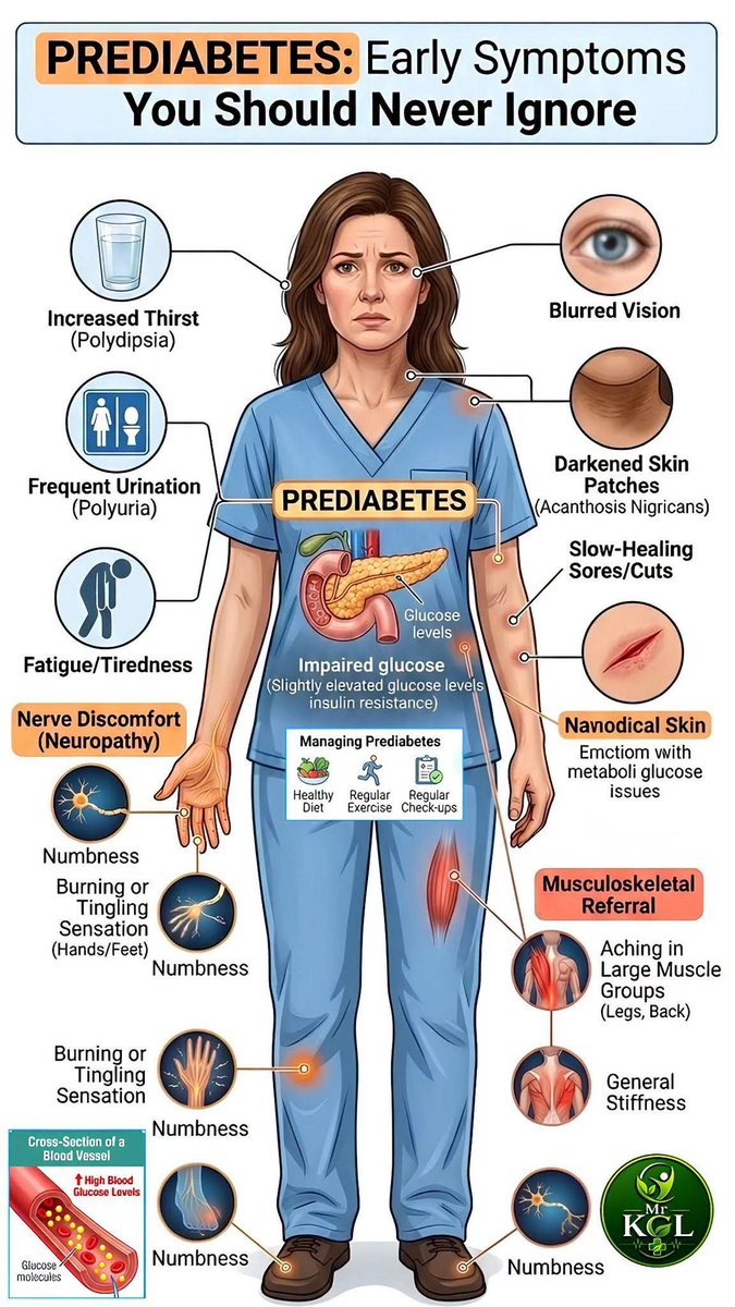 FutureRN_2028's tweet photo. Early Symptoms of Diabetes https://t.co/De1t3nS15Y