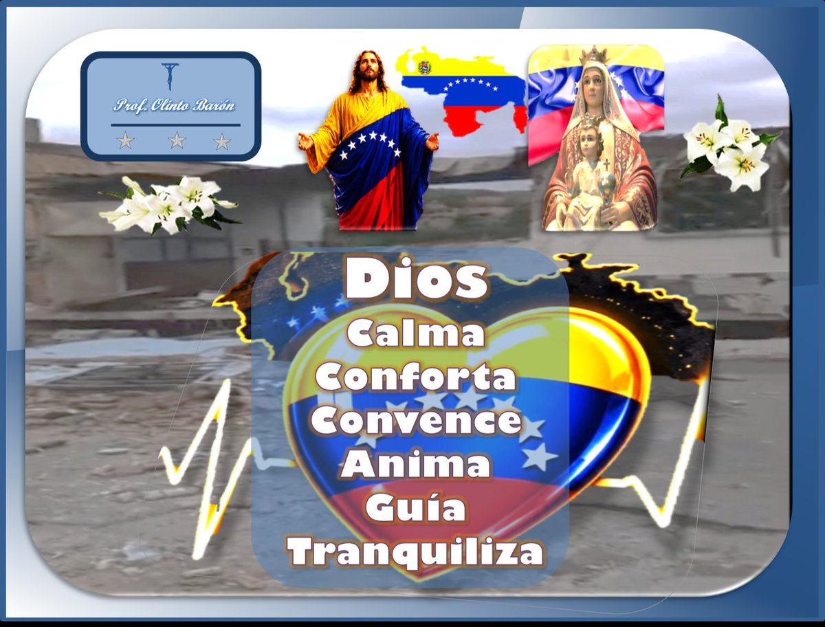 olintobaron's tweet photo. Dios

Calma
Conforta
Convence
Anima
Guía
Tranquiliza https://t.co/fKO6RyiQ89