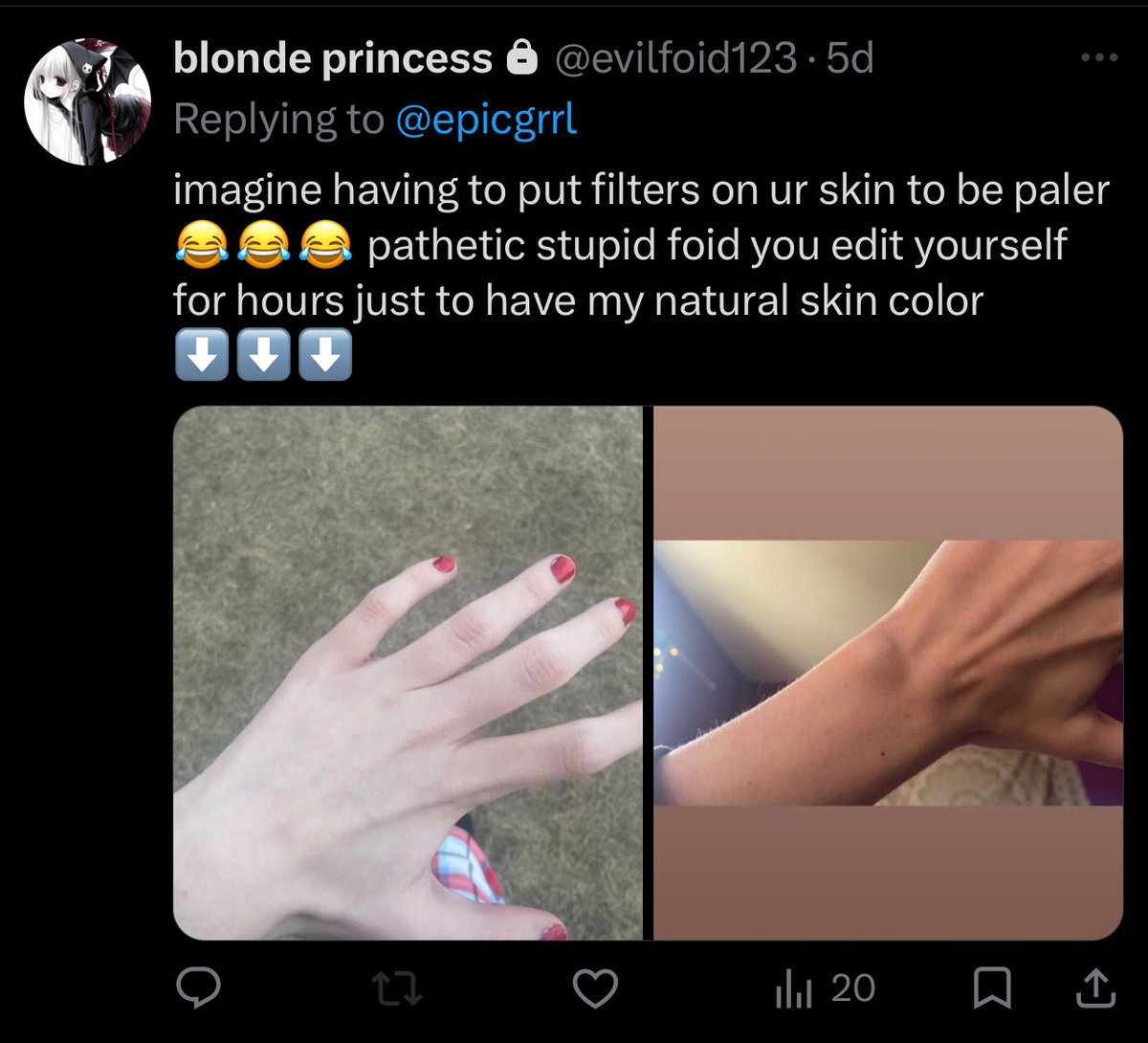 stargaze_03's tweet photo. Never thought I’d make a callout post on a moot but I don’t fucking care
This bitch is a hating racist https://t.co/0eO6t5Macx
