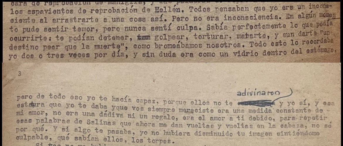 sofibugiolachi's tweet photo. lo que el amor le hace al lenguaje, lo que el lenguaje le hace al amor, carta de rodolfo walsh a enriqueta muñiz https://t.co/FZsVQleibq