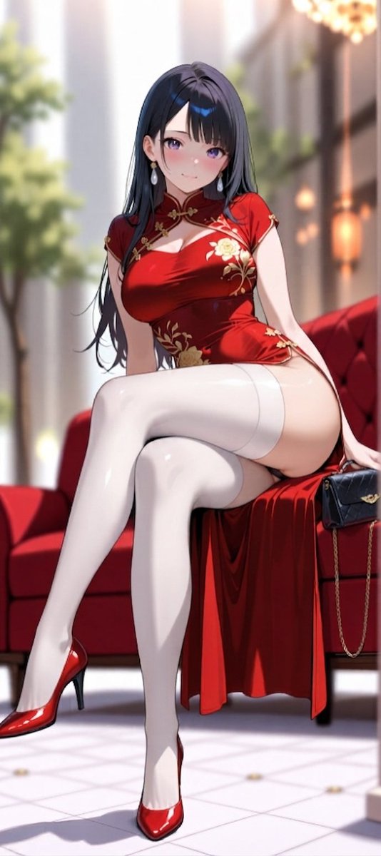backfrom2784's tweet photo. AI alteration.  #whitethighhighs #redhighheels https://t.co/vMLOTjM6Ep