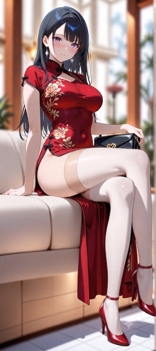 backfrom2784's tweet photo. AI alteration.  #whitethighhighs #redhighheels https://t.co/vMLOTjM6Ep