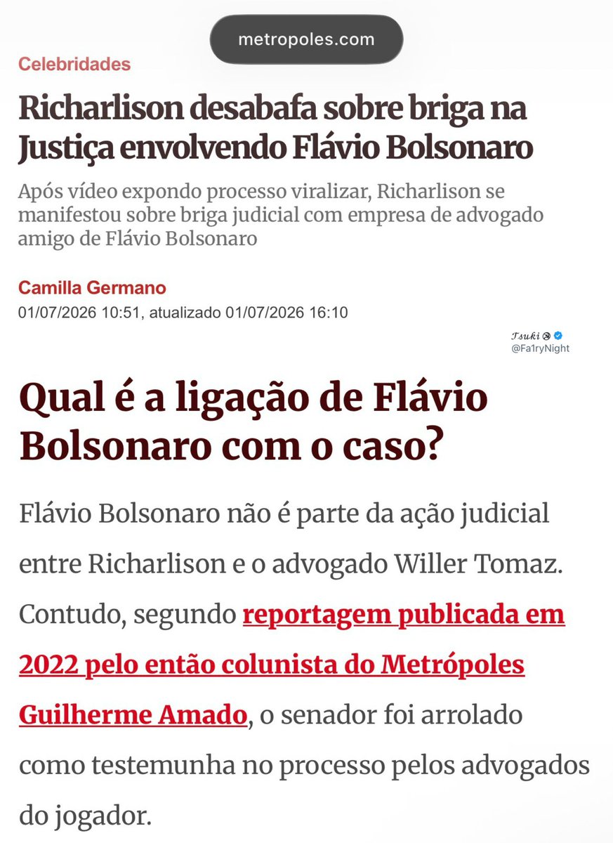 Fa1ryNight's tweet photo. Qual?
Testemunha.

Imprensa sendo imprensa. https://t.co/jrsqLmT9P0