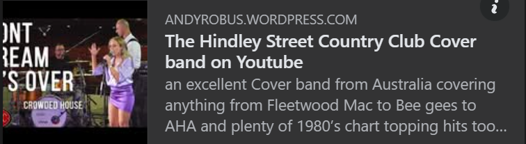 Andy_Robus's tweet photo. Do you like 70's 80's and 90's music I found a great cover band from Australia recently that I think do fantastic versions of some of best songs from all time - toto, police, Fleetwood Mac, 10cc, BeeGees and more. 
visit my blog to find out more:
https://t.co/zrZVtZLykc https://t.co/Hd2R8EPHd9