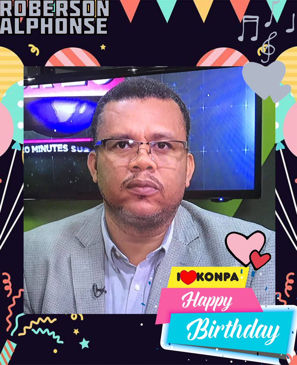 radioqualite's tweet photo. 🎶🎼🎵Haaaappy Biiiirthdayyyy@Roberson Alphonse, journaliste (Radio Magik 9, Le Nouvelliste)🥳 https://t.co/uGBKfF82f3