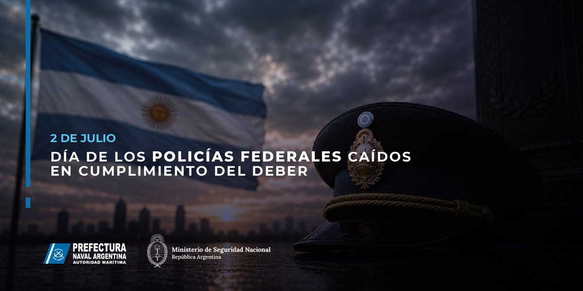 PrefecturaNaval's tweet photo. Homenajeamos a quienes entregaron su vida al servicio de la comunidad👮

Su vocación, compromiso y valentía permanecerán siempre en la memoria. Honor y reconocimiento 🇦🇷 https://t.co/7yRcHPolUm