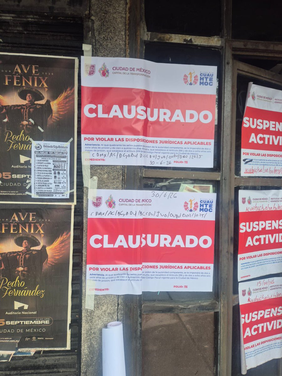 AlessandraRdlv's tweet photo. Se clausuró Fray Servando #277, nuestra prioridad es la seguridad de las y los vecinos. Seguiremos dando seguimiento al caso y actuando dentro de nuestras facultades hasta que se atiendan los riesgos existentes. La omisión no puede estar por encima de la protección de las personas.