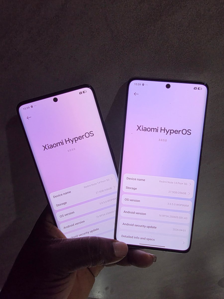 SkylarksPlace's tweet photo. Redmi Note 14 Pro+ 5G
256GB Storage | 12GB RAM
Mint Condition ✅
₦320,000 🏷️ https://t.co/yQaCzCPqTv