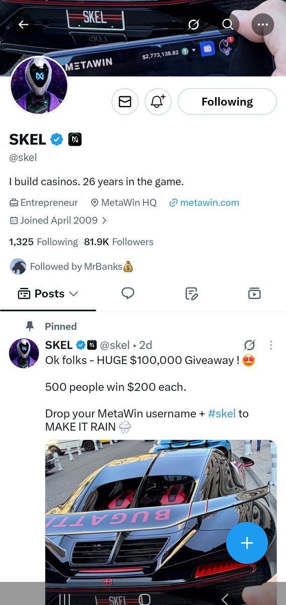 DMinutegoal's tweet photo. @Mrbankstips @skel I might be unlucky due to no blue tick verification.

Followed tho hopefully it works out.

0x57C0dC2c654F728DA7Ad05c72EdE9904A9ff6D0C https://t.co/xveDNnH4gs