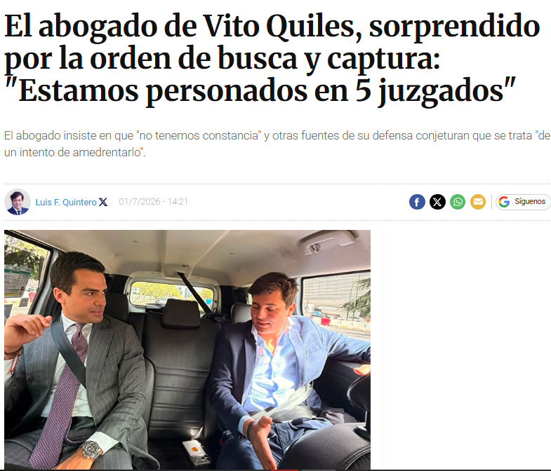 Auroraiterum's tweet photo. Peinado retira el pasaporte a Begoña Gómez,mujer del Presidente, para que no se fugue.
Pero a Vito Quiles, que ha rehusado presentarse en el juzgado en varias ocasiones, no se le retiró el pasaporte porque no hay riesgo de fuga.
¿Es así?
@vitoquiles el Omnipresente!👇👇🙄🙄 https://t.co/Y9p2BCAZDW