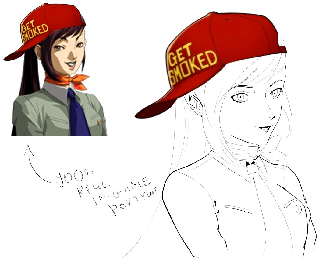 RianDr4w's tweet photo. Practicing a bit with Elly, few persona fans remember how they changed her design in Eternal Punishment 💜

#Persona1 https://t.co/4UBcB1Xy4M