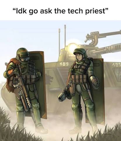MakatoYuki1523's tweet photo. When you ask the guardsmen where the Chimera went https://t.co/HcXr7lAUGh