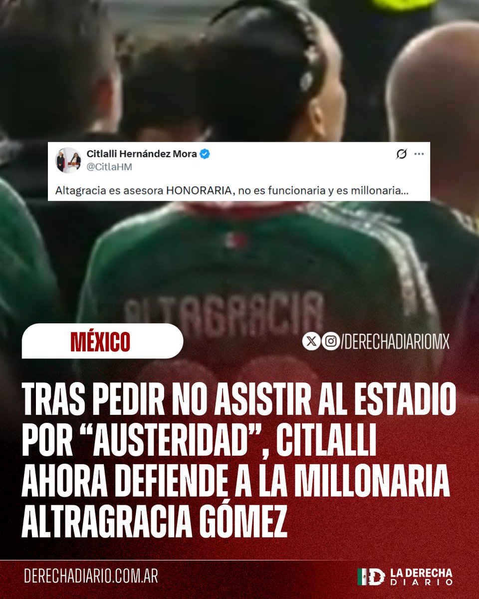 DerechaDiarioMX's tweet photo. 🚨🇲🇽 | LA IZQUIERDA ES PURA FARSA: La obesa Citlalli Hernández defendió a la hija del FOBAPROA y beneficiaria de contratos millonarios con el narcogobierno, Altagracia Gómez, luego de que fuera captada en un palco VIP del Estadio Azteca, argumentando que "ella es millonaria y no es funcionaria", ignorando que es la asesora de la inútil Claudia Sheinbaum.