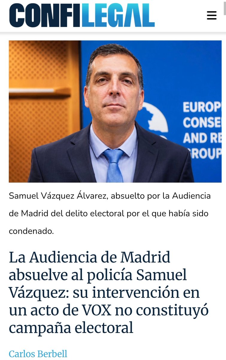 PoliciaSXXI's tweet photo. Lanzaron la jauría mediática contra Samuel Vázquez @guidoprincesa por una sentencia en primera instancia, dando por hecho lo que aún no había dicho la justicia. Hoy la Audiencia de Madrid desmonta el relato y deja en evidencia la prisa por condenar en titulares.

Todo un ministro de España como @oscar_puente_ convertido en maton de Twitter, celebrando lo que no entendía y atacando lo que no había leído. Todo para tapar su propia miseria política. (https://t.co/wrNxXqhsw8)

No nos van a callar con campañas de señalamiento ni con su superioridad moral de plató. Frente a su propaganda, hechos. Frente a su relato, realidad.