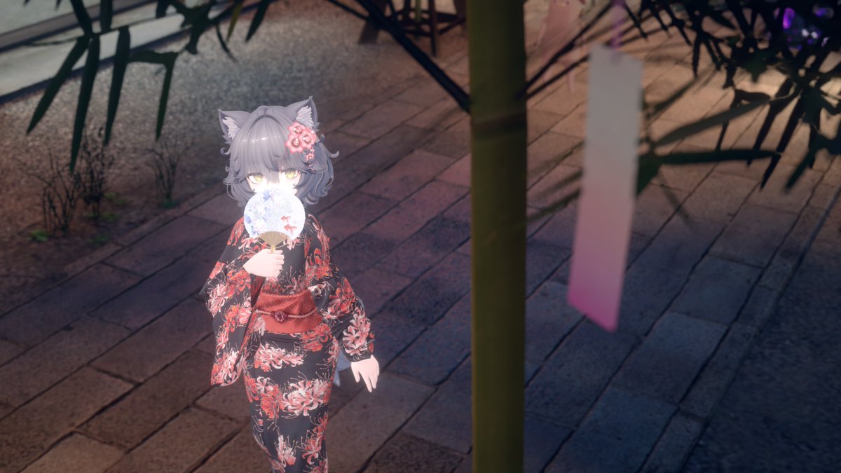 yomibitosan's tweet photo. 夏の訪れはもうちょっと！
七夕仕様のジャパンシュラインでNemoちゃん写真
今日も一日頑張っていこー
#Nemo3D
#VRChatPhotography
#VRChat https://t.co/eqYx4D8NEN