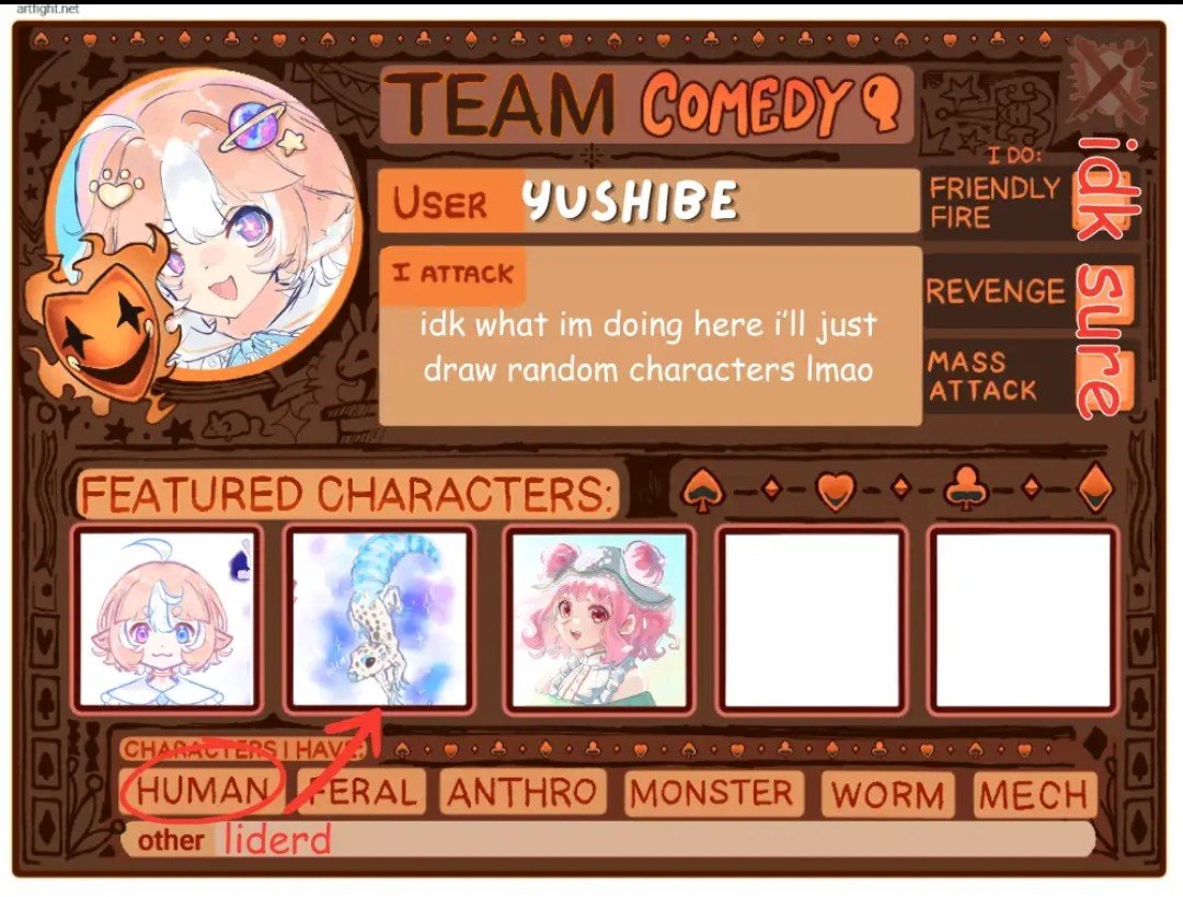 yushibe_'s tweet photo. I JOINED ARTFIGHT!! I'll do as much as I can between comms!!
🖌/~yushibe https://t.co/cf6gft4vJG