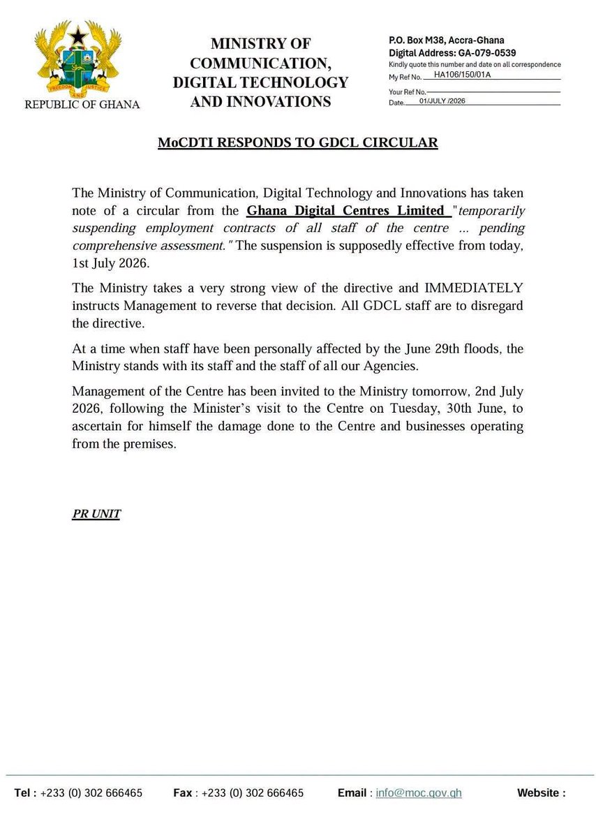 kdcartey's tweet photo. Common Sense at play!!!
If you are a man say fi.
Management of #GDCL should urgently explain to the nation the rationale behind suspending contracts in the midst of such a chaotic situation caused by a natural disaster.
#Godistheanswer
#SekondiStandUP https://t.co/eHWxfc6a9V
