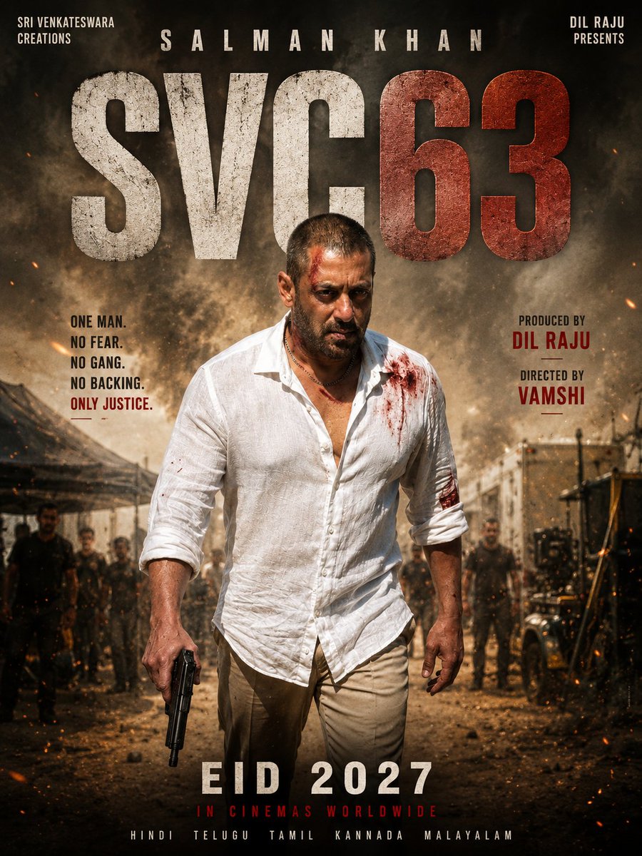 BeingSohail__'s tweet photo. Look. Physique. Action. Everything about #SVC63 screams blockbuster. 🔥
Bhai has silently put in the hard work, transformed himself &amp; returned in peak form. When #SalmanKhan is fully committed nobody matches the screen presence &amp; mass appeal. Eid 2027 is going to be euphoria! 🔥 https://t.co/2rEOmHn7UC