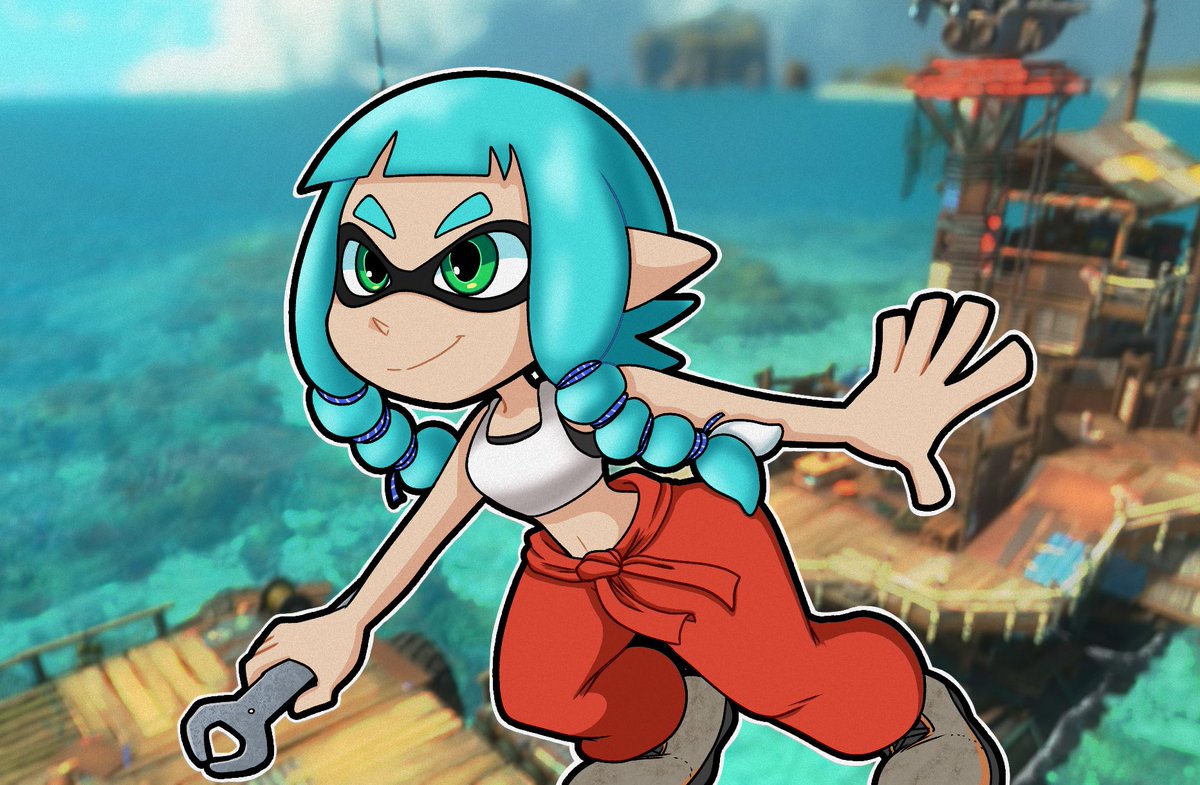 TinyToku's tweet photo. I’m not good at splatoon but I’ll play it anyway https://t.co/BWVXFJnDk5