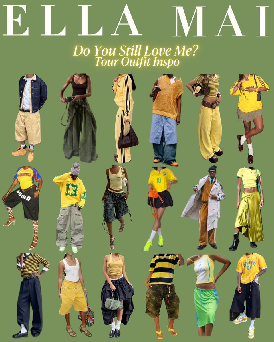 ellamai's tweet photo. one week until the DO YOU STILL LOVE ME? TOUR hits the US! 💛
here’s some outfit inspo if you want it 😘  can’t wait to see you all! https://t.co/Hs1nxFsPNu