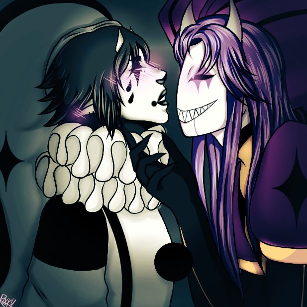 Lil_Tormentt's tweet photo. "So...do we have a deal, dear newcome?"

#thefreakcircus #ocxcanon #oc #jester #tfc #tfcjester https://t.co/kKB3lN77wR