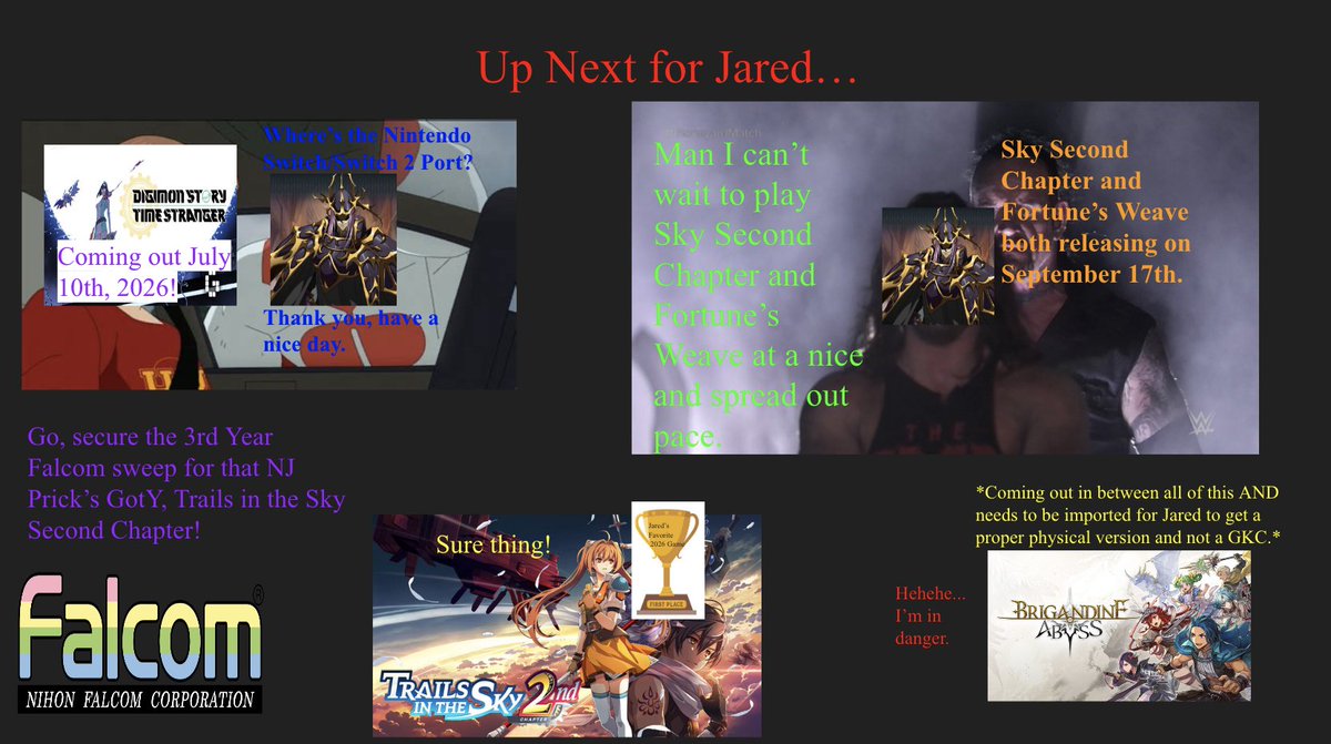jared_fayette's tweet photo. Well folks, somehow already halfway through the year. That means it's time for my half-way report for what I've been playing in 2026, as well as what's going on in the background. Also figured to add in my personal scores this time since not sure why I didn't do that last year. https://t.co/IX9aQe1BH2