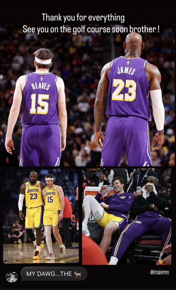 LakersNation's tweet photo. Austin Reaves with a message for LeBron James on IG.

Austin is now the longest-tenured Laker. https://t.co/tsY38HSBtt