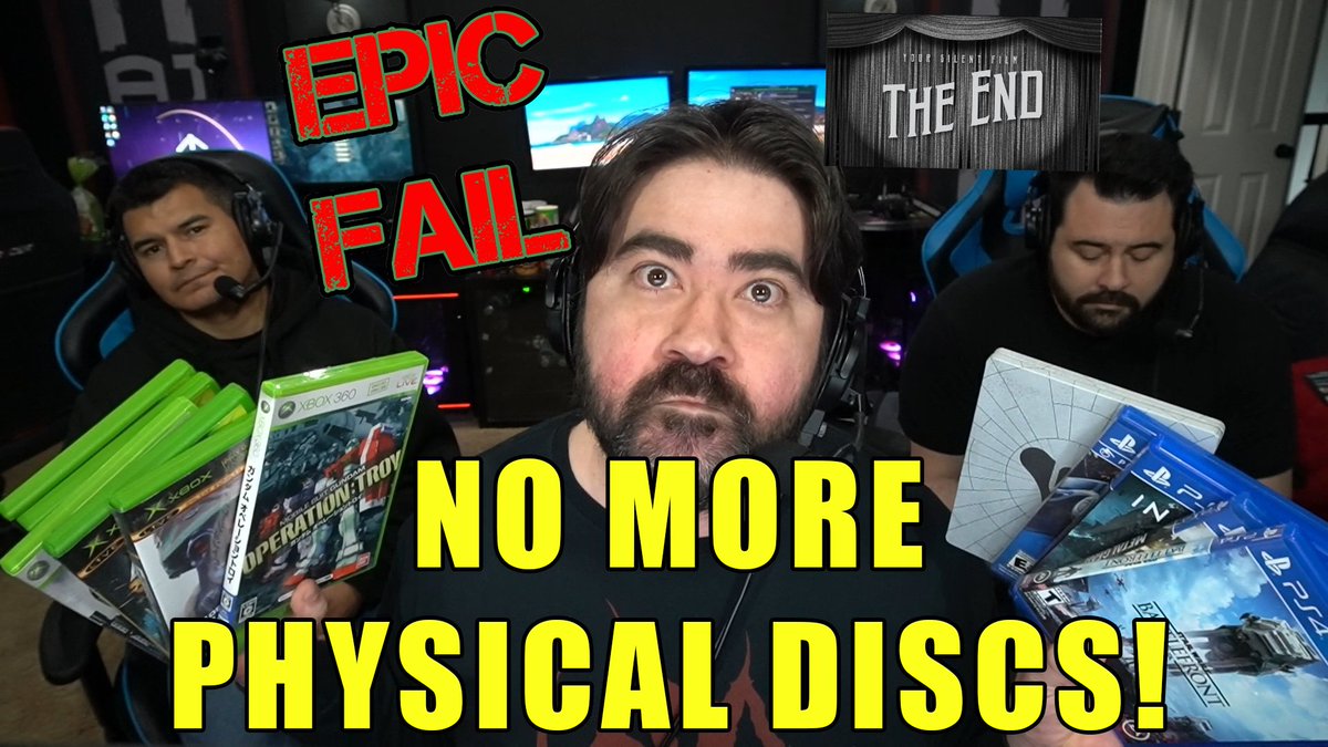 AngryJoeShow's tweet photo. Sony has announced the End of PHYSICAL DISCS by January 2028! ITS THE END OF AN ERA BOYS! REST IN PIECE owning our GAMES &amp; COLLECTIONS! WE ALL SAW THIS COMING but here's our inevitable Angry Rant!!! https://t.co/UDfFxQ9Y4C RT &amp; Share Plz! https://t.co/cXLfv3TXjZ