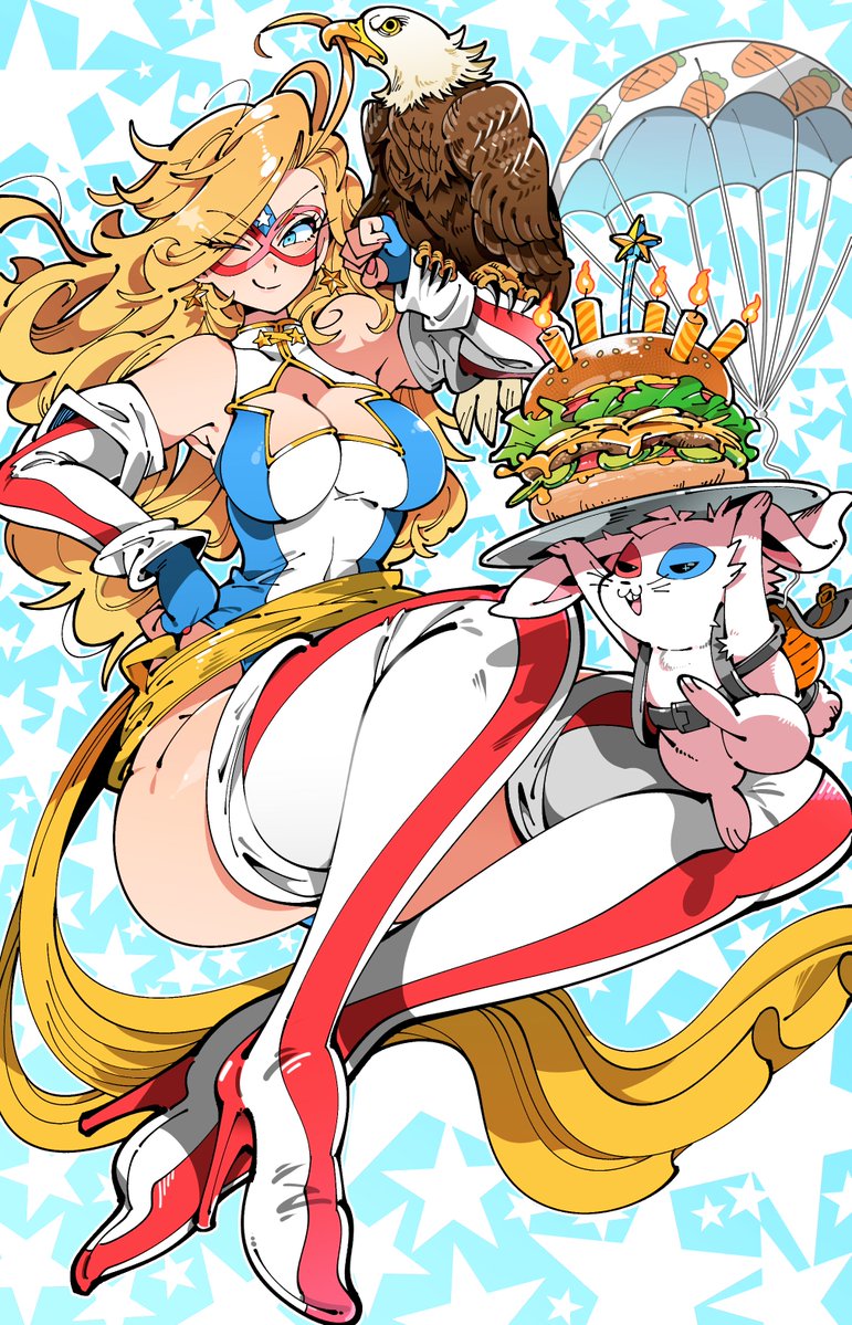 KamenAmericaVT's tweet photo. Happy 4th of July!!! Today is both my birthday and America's 250th!!! What a Treat!!
🎨 - @kafun https://t.co/ymCT78qU2I