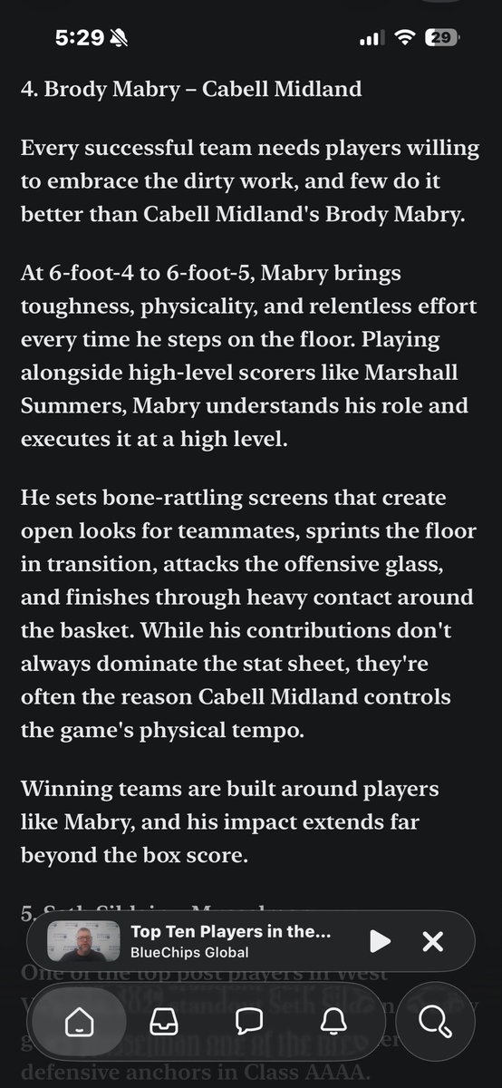 cmhshoops's tweet photo. @BrodyMabry1 had a huge summer. Keep an eye out for him this year! https://t.co/EksztaRVHq