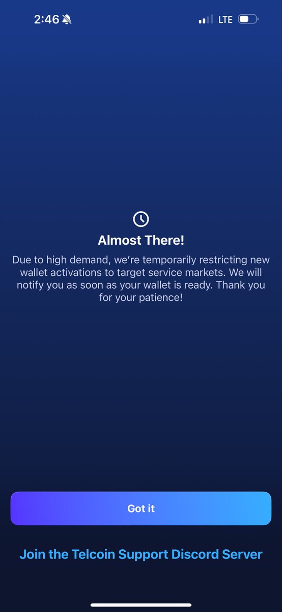 phoustonpa's tweet photo. @BuyBitcoinFFS @telcoin Similar position. This is the message I get when I try to log in with phone number https://t.co/B38KKWW5dY
