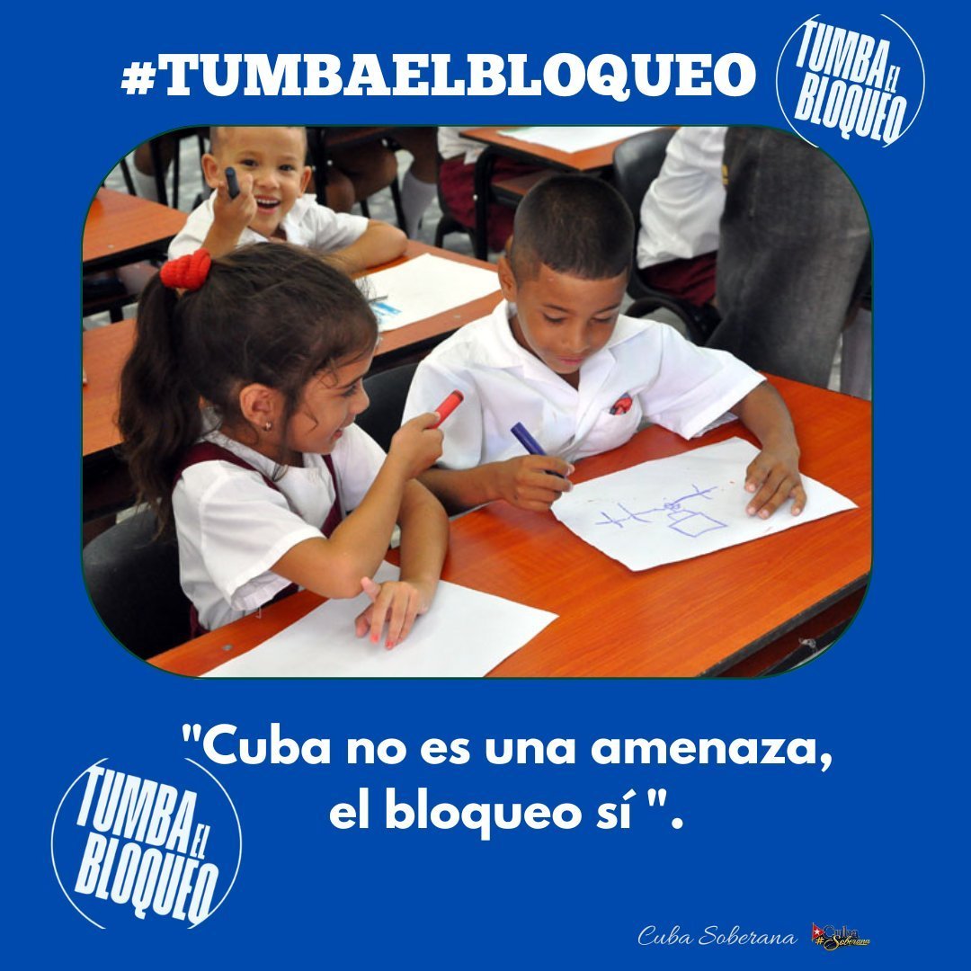 Jose_A_Gongora's tweet photo. "#Cuba no es una amenaza, el bloqueo sí". Fidel afirmó que ninguna nación tiene derecho a asfixiar económicamente a otra para imponer su voluntad. La solidaridad siempre vencerá. #TumbaElBloqueo https://t.co/eZJFPcwCyF