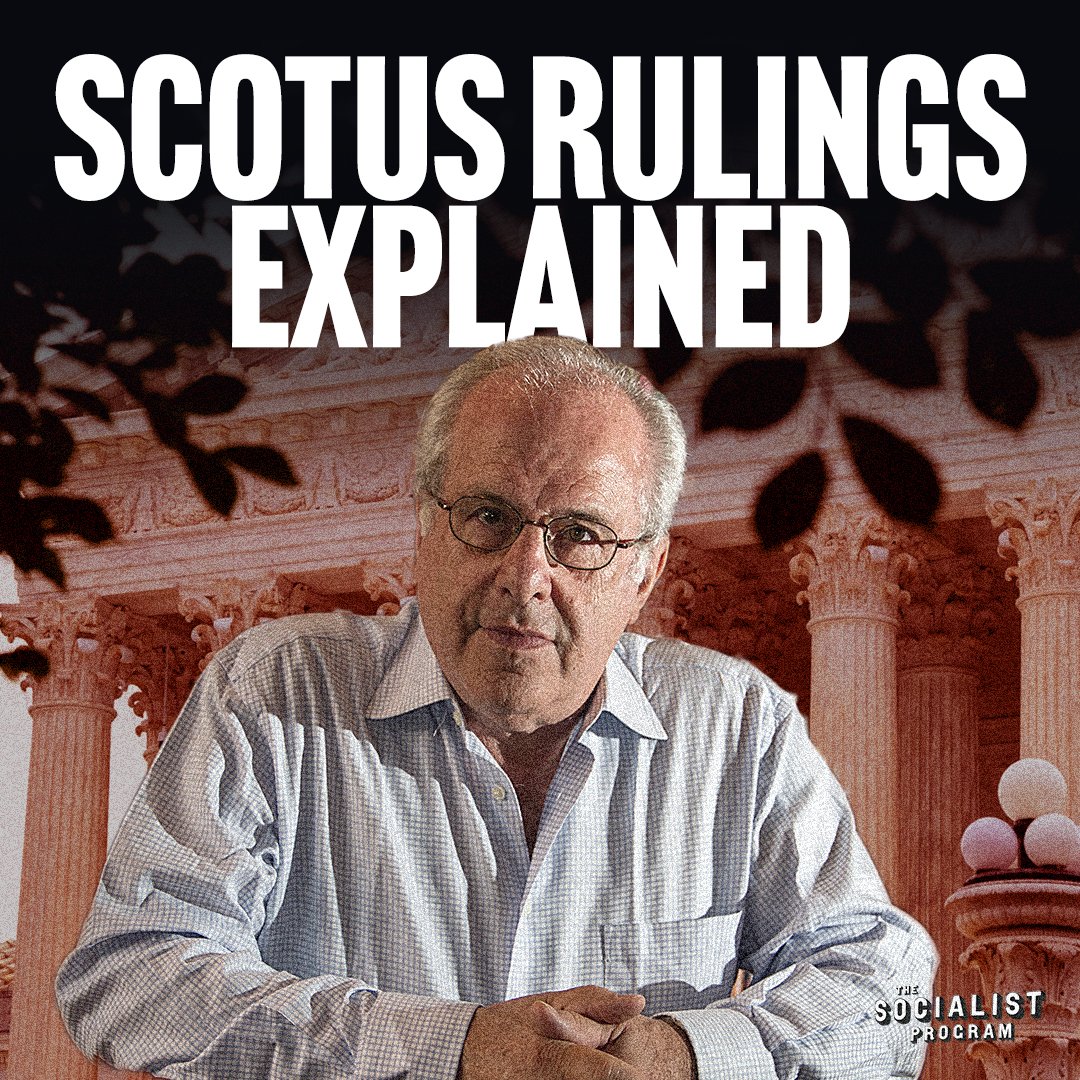 TheSocProgram's tweet photo. The Supreme Court just gave Trump the power to dismiss the heads of supposedly independent agencies — overruling 91 years of precedent — with the exception of the Federal Reserve. @profwolff explains this and the other SCOTUS rulings this week: 🎧https://t.co/3JIIT9rnVw https://t.co/JKJfZpJQtt